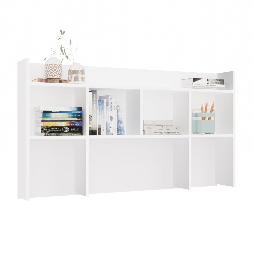 6-Nadstawka do Biurka 130 cm BIAŁA Regał Na Książki Dokumenty-6