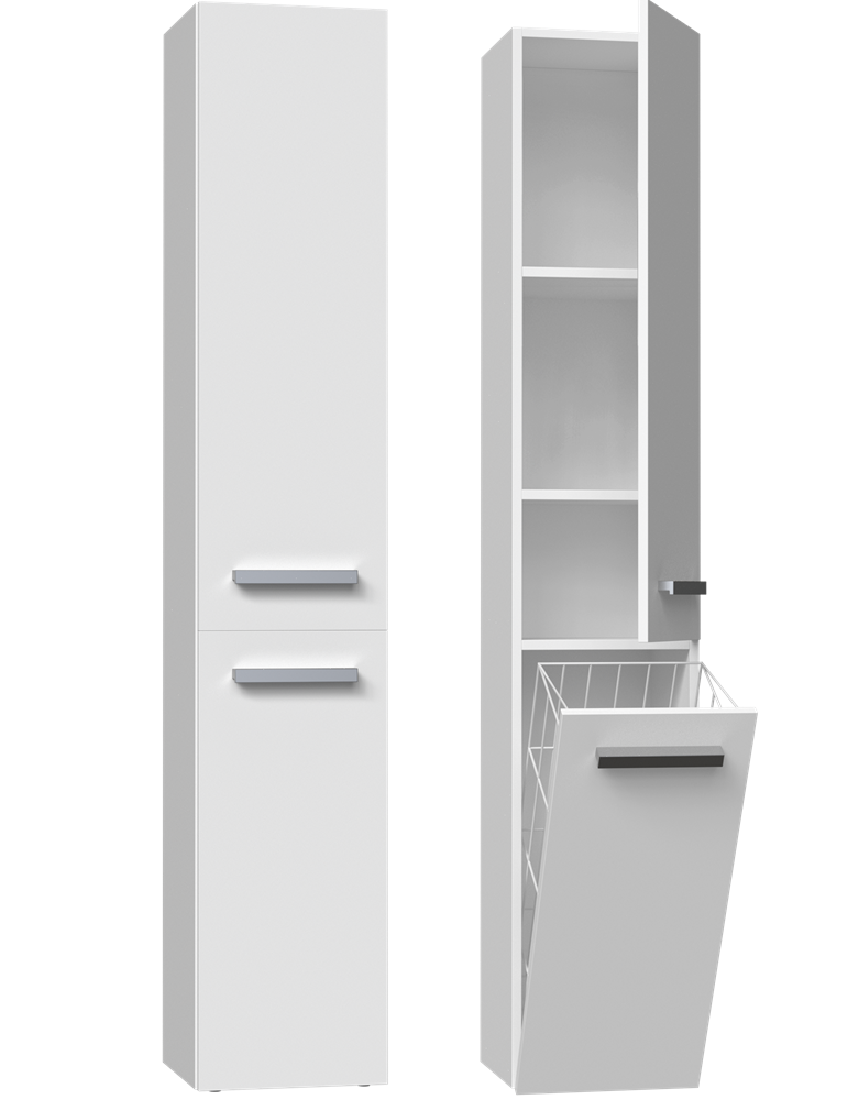 1-Słupek łazienkowy Nel IV BIAŁY-1