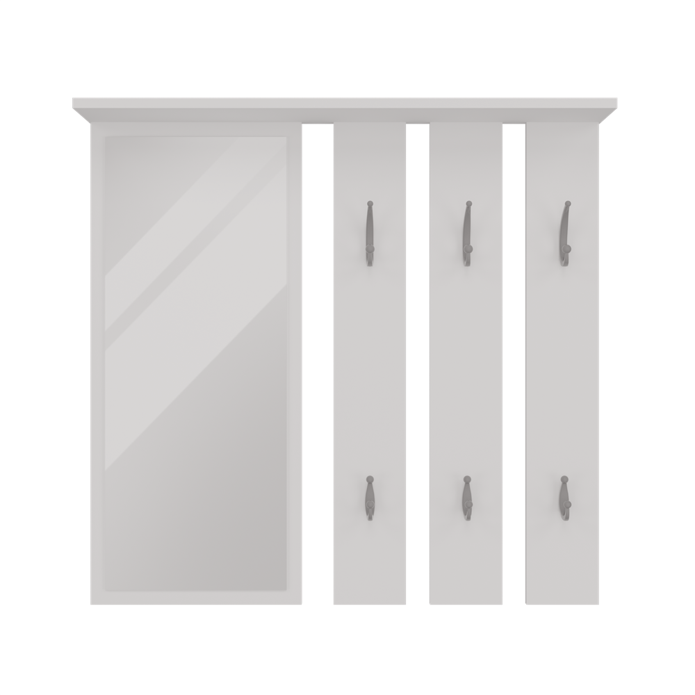 1-Wieszak Opal OPAL BIAŁY-1