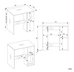 Washing Machine Cabinet with Door Cabinet POLA NP 1D OAK ARTISAN