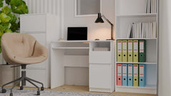 PORTO RIGHT DESK WHITE