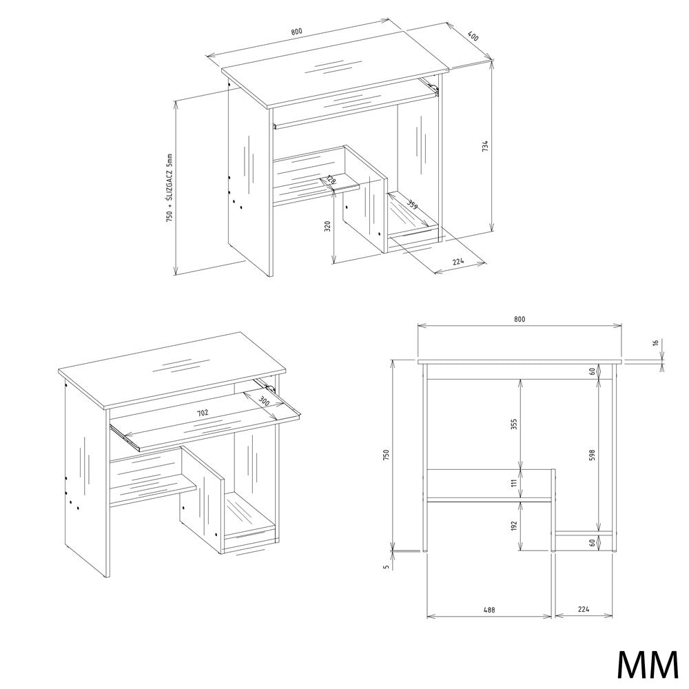 6-Biurko ROSA BIAŁY-6