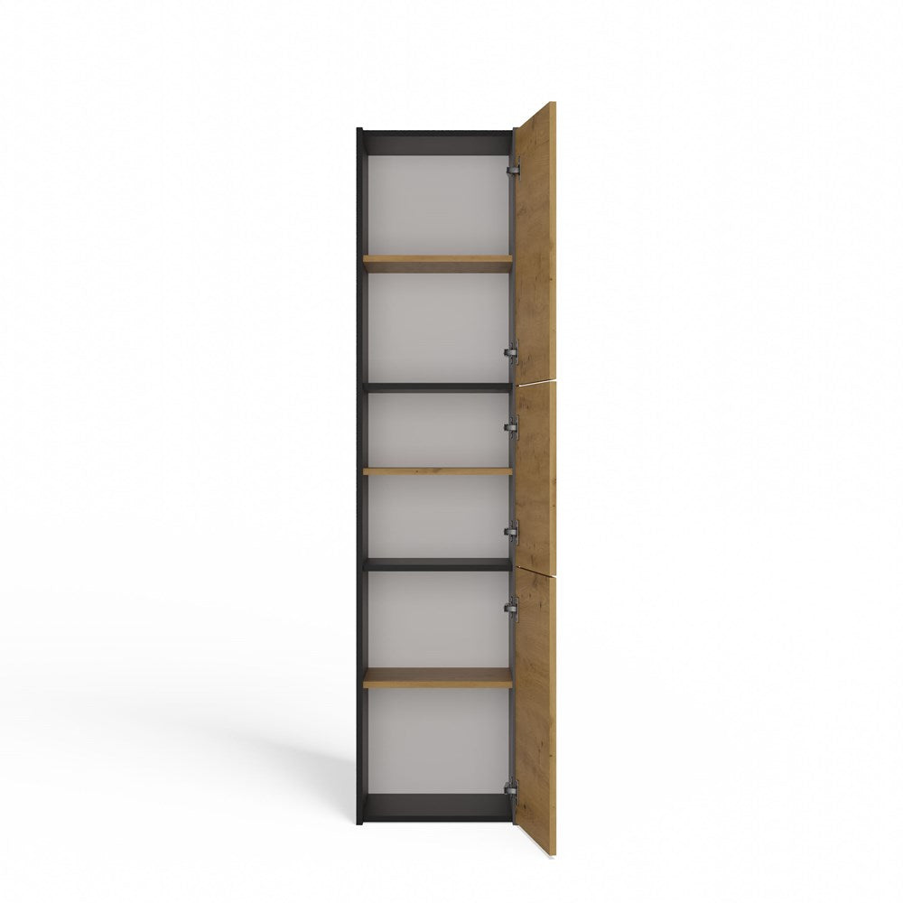 7-Słupek łazienkowy Sara S43 ANTRACYT DĄB ARTISAN-7