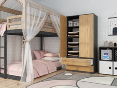 4-Szafa Malwa SS-90 ANTRACYT ARTISAN-4