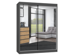 Iga Wardrobe 160/A ANTHRACITE ARTISAN