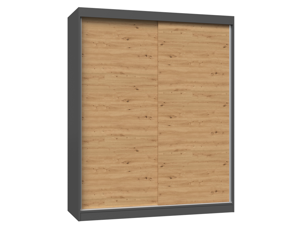 Iga Wardrobe 160/B ANTHRACITE ARTISAN