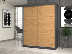 Iga Wardrobe 160/B ANTHRACITE ARTISAN