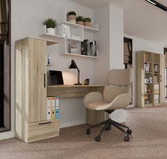 COSMO DESK + SHELF SET SONOMA OAK