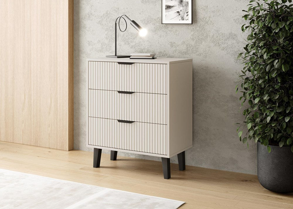 2-Komoda Scandi 3S SLIM KASZMIR BEŻ-2