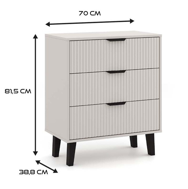 4-Komoda Scandi 3S SLIM KASZMIR BEŻ-4