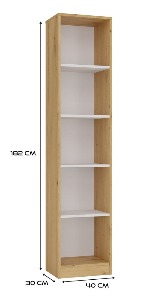 6-Regał Onyx R40 DĄB ARTISAN BIEL-6