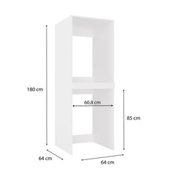 4-Szafka na Pralkę i Suszarkę POLA TWIN Biała-4