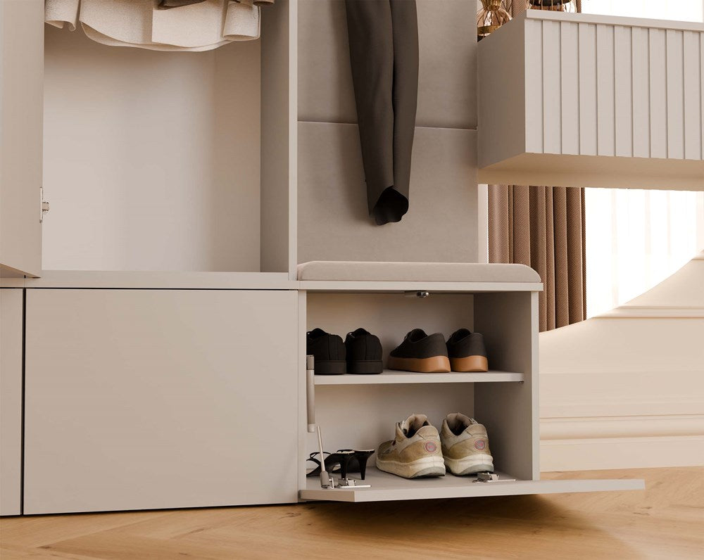 6-Garderoba Szafa HAGA 1SZ KASZMIR BEŻ-6