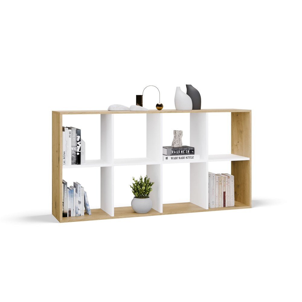 6-Regał Malax 2X4 DĄB ARTISAN BIEL-6