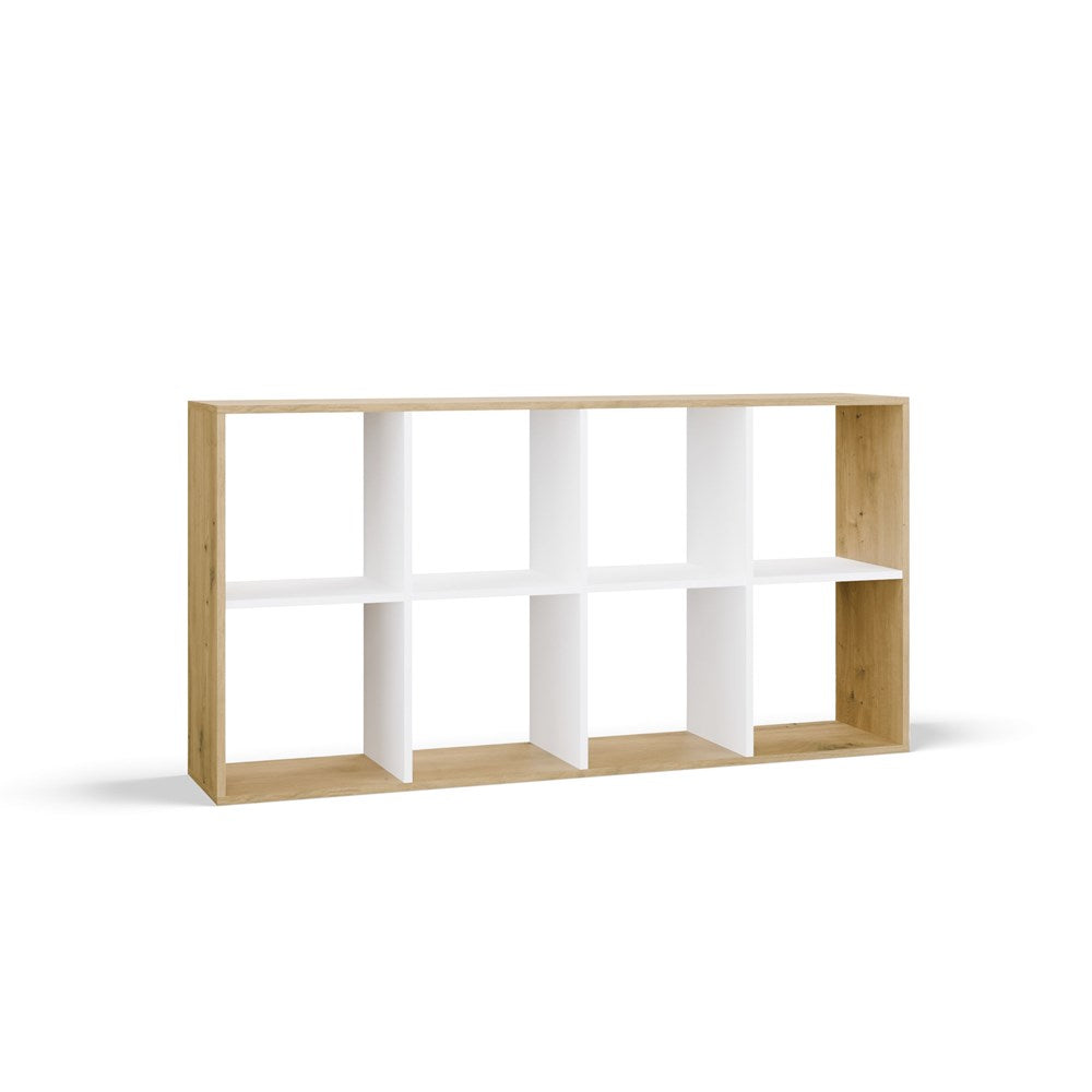 3-Regał Malax 2X4 DĄB ARTISAN BIEL-3
