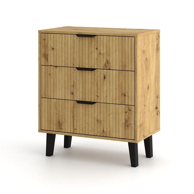 4-Komoda Scandi 3S SLIM DĄB ARTISAN-4