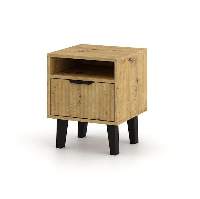 5-Szafka nocna Scandi 1S SLIM DĄB ARTISAN-5