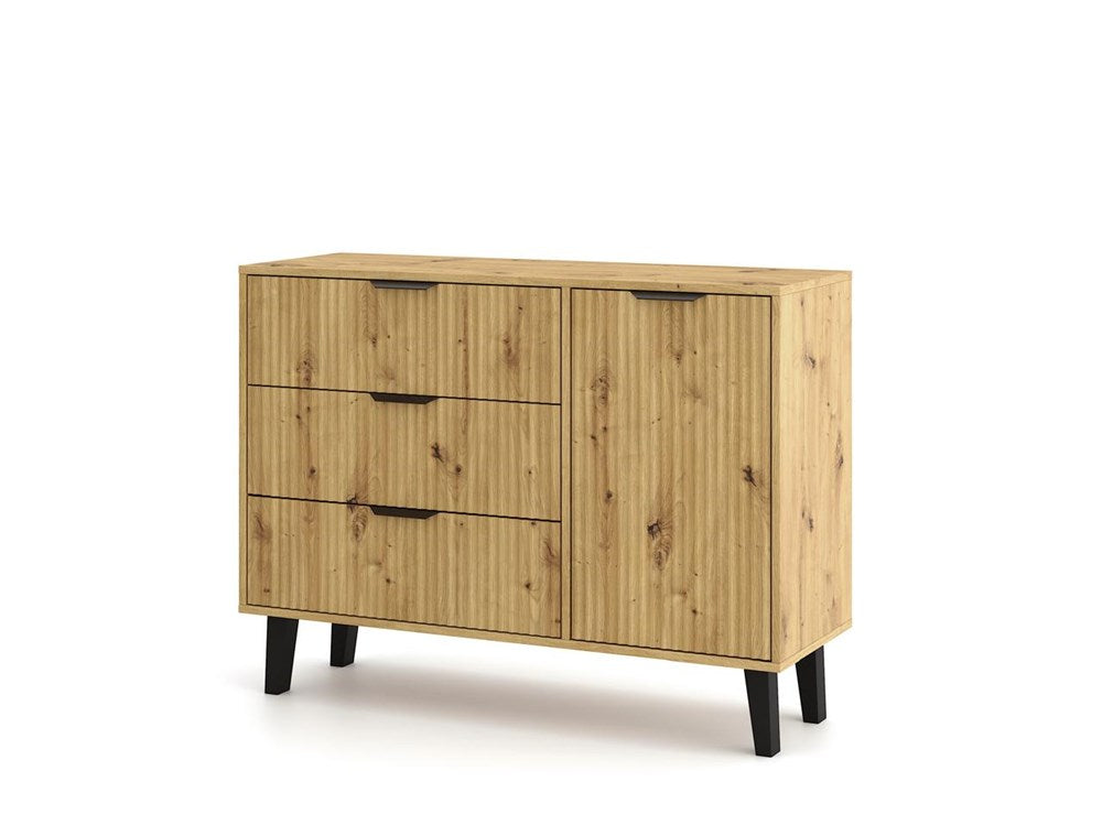 5-Komoda Scandi 1D3S SLIM DĄB ARTISAN-5