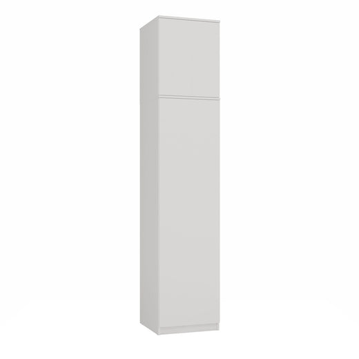 Wardrobe with Top Section SD-50 Doors Shelves MAT WHITE for Dressing Room Office Room