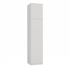 Wardrobe with Top Section SD-50 Doors Shelves MAT WHITE for Dressing Room Office Room