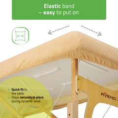 -2-1-piece terry sheet for folding tables – 60/165 cm, beige-2