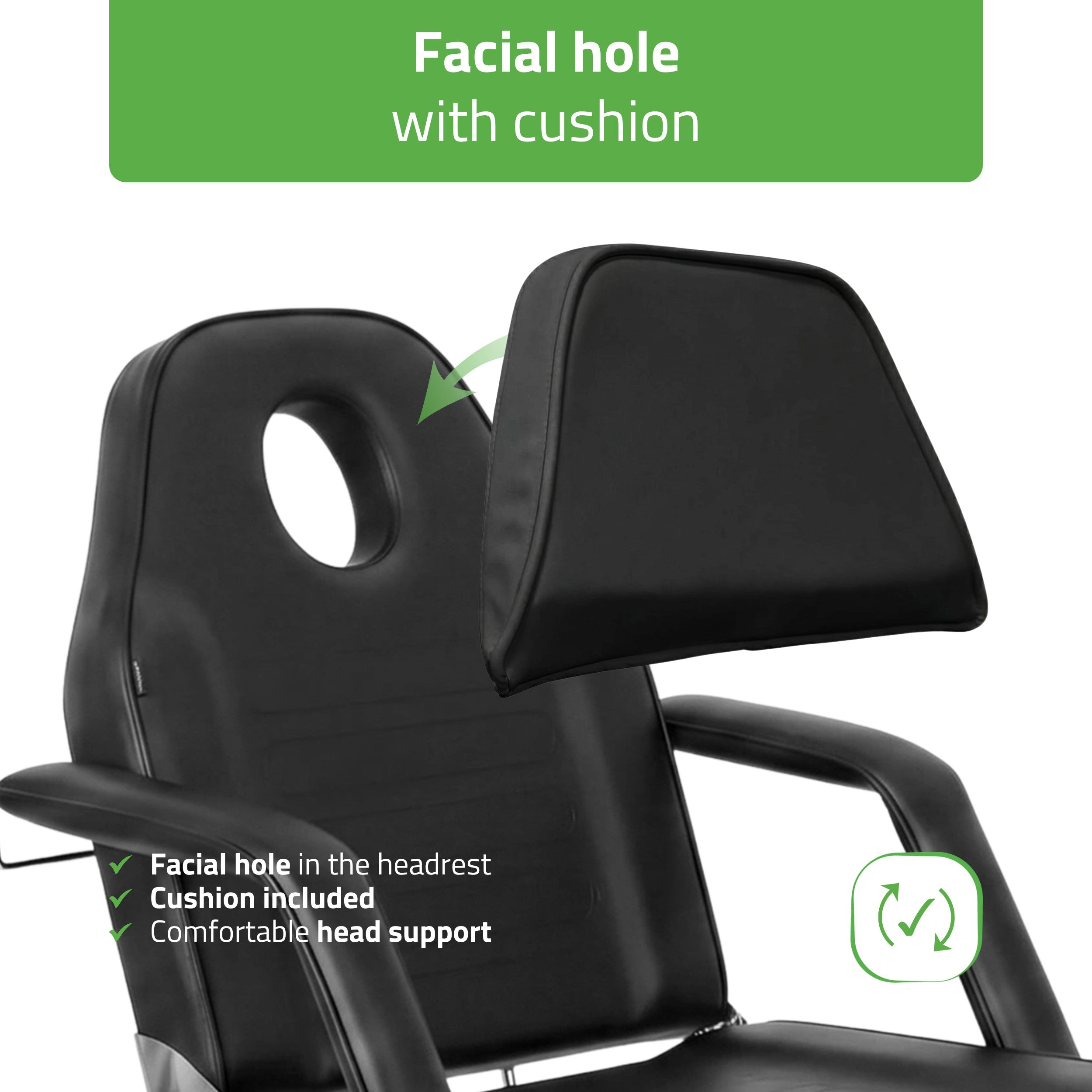 -6-Alora Black Hydraulic Beauty Chair | Habys-6