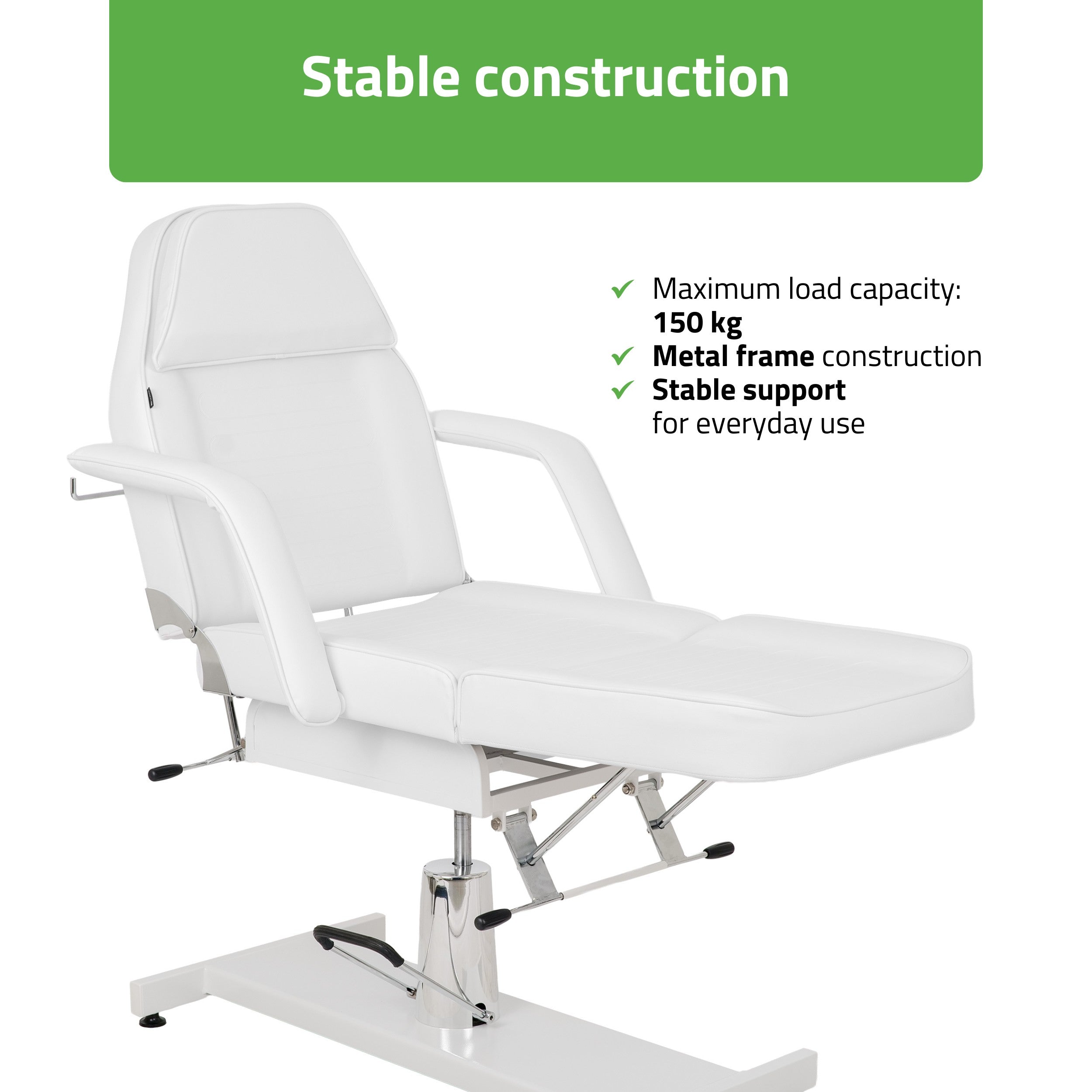 -8-Alora White Hydraulic Beauty Chair | Habys-8