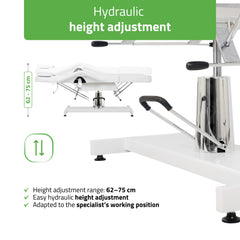 -2-Alora White Hydraulic Beauty Chair | Habys-2
