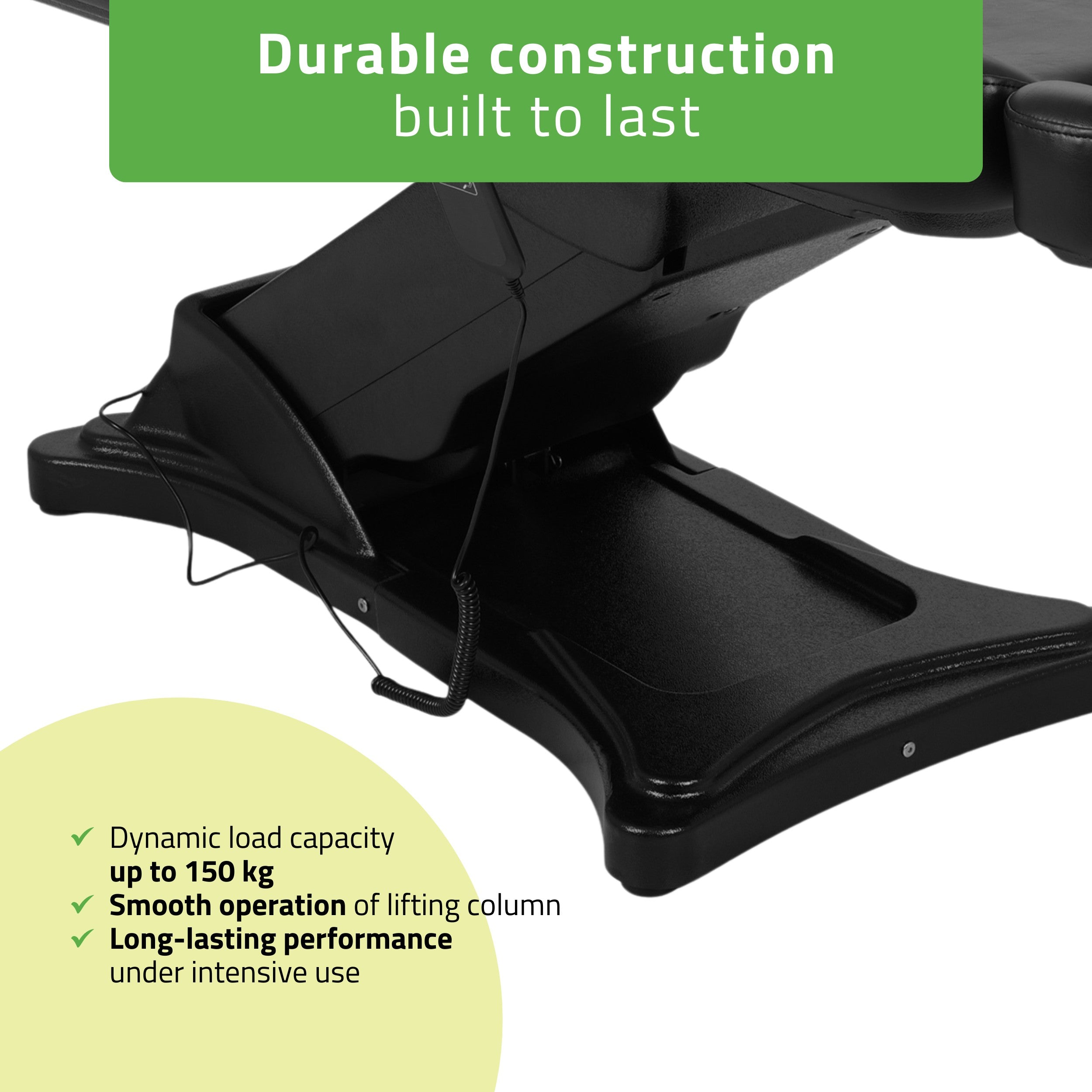 -5-Cosmetic treatment chair, electric Elara PRO 4, black-5