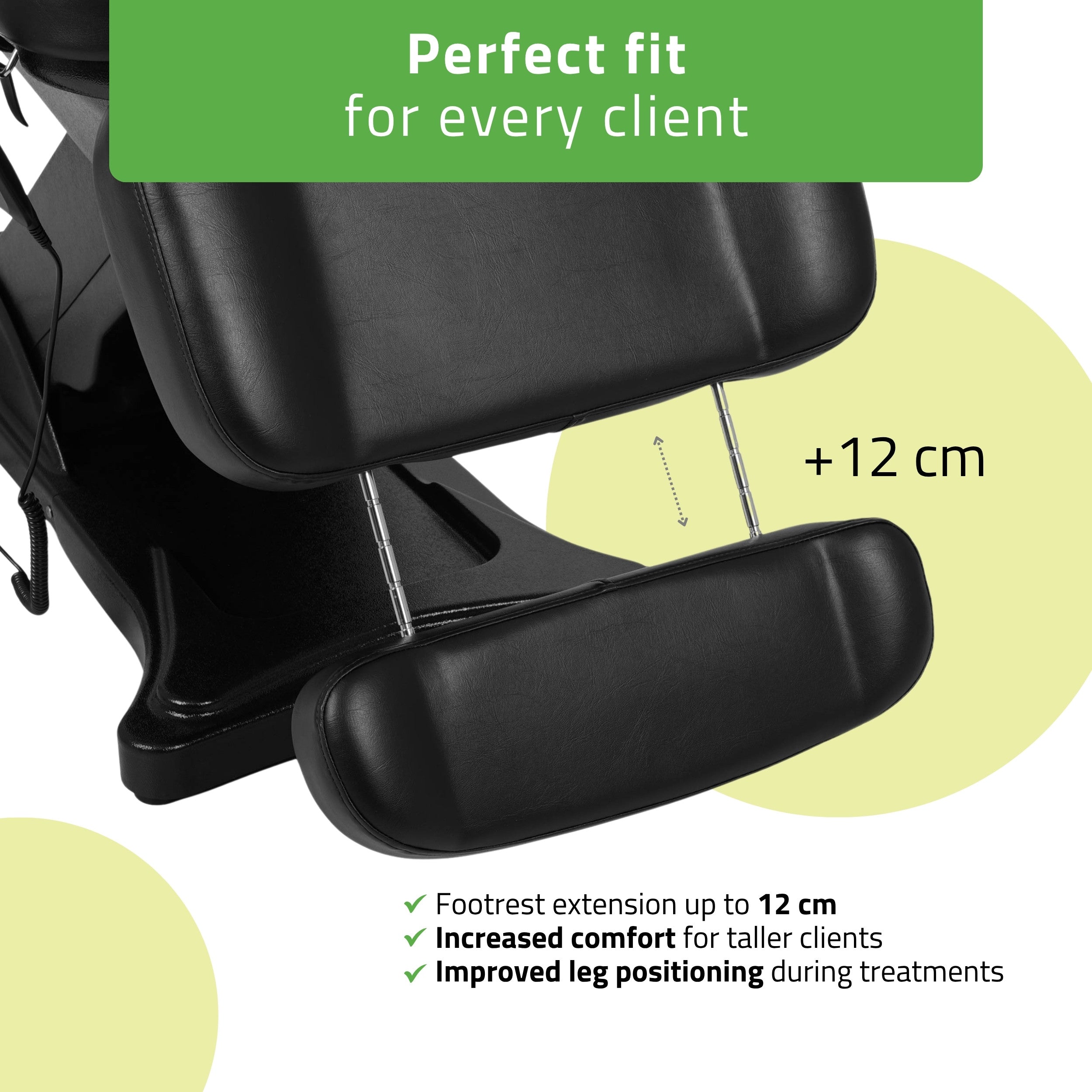 -7-Cosmetic treatment chair, electric Elara PRO 4, black-7