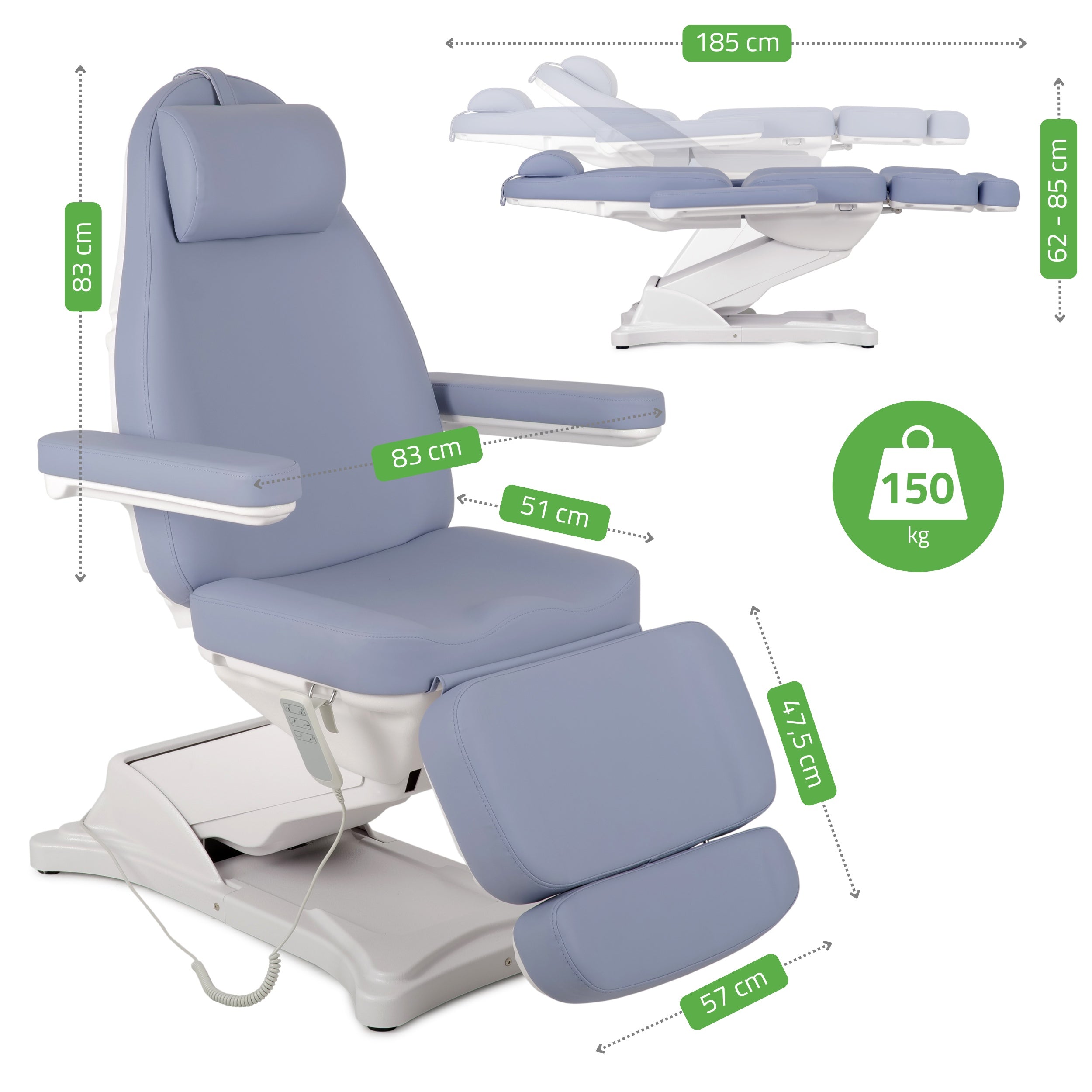 -7-Cosmetic treatment chair, electric Elara PRO 4, violet-7