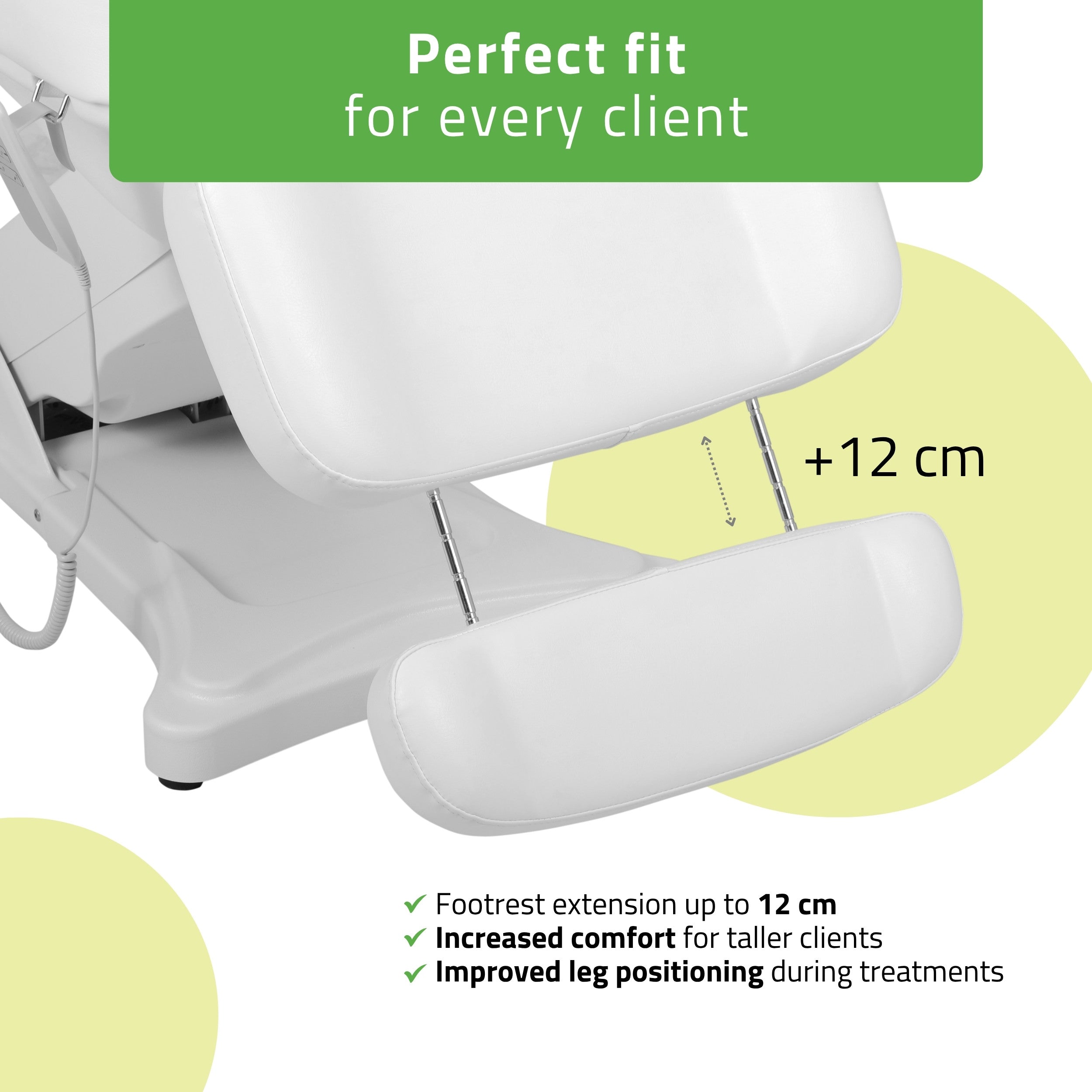-5-Cosmetic treatment chair, electric Elara PRO 4, white-5