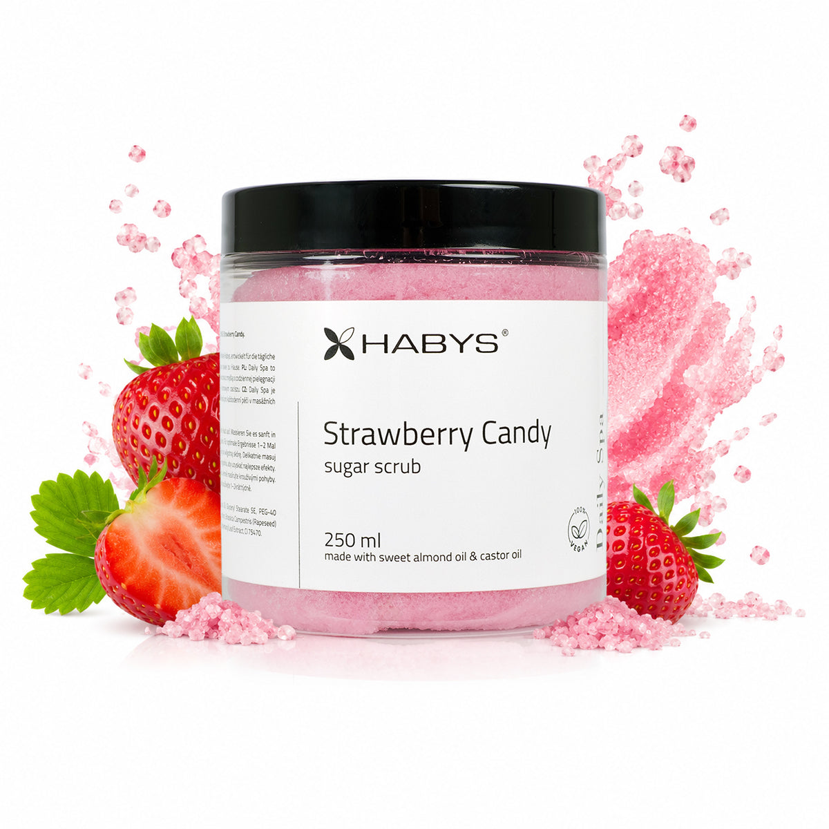 --Daily Spa Strawberry Candy Sugar Scrub HABYS 250 ml-