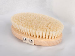 -2-Dry massage brush - 100% bleached bristles, HABYS-2