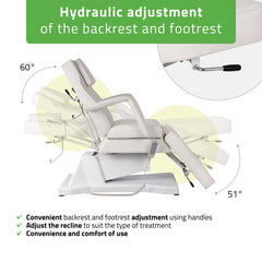 -2-Electric beauty chair Laris Touch Core k301 white-2