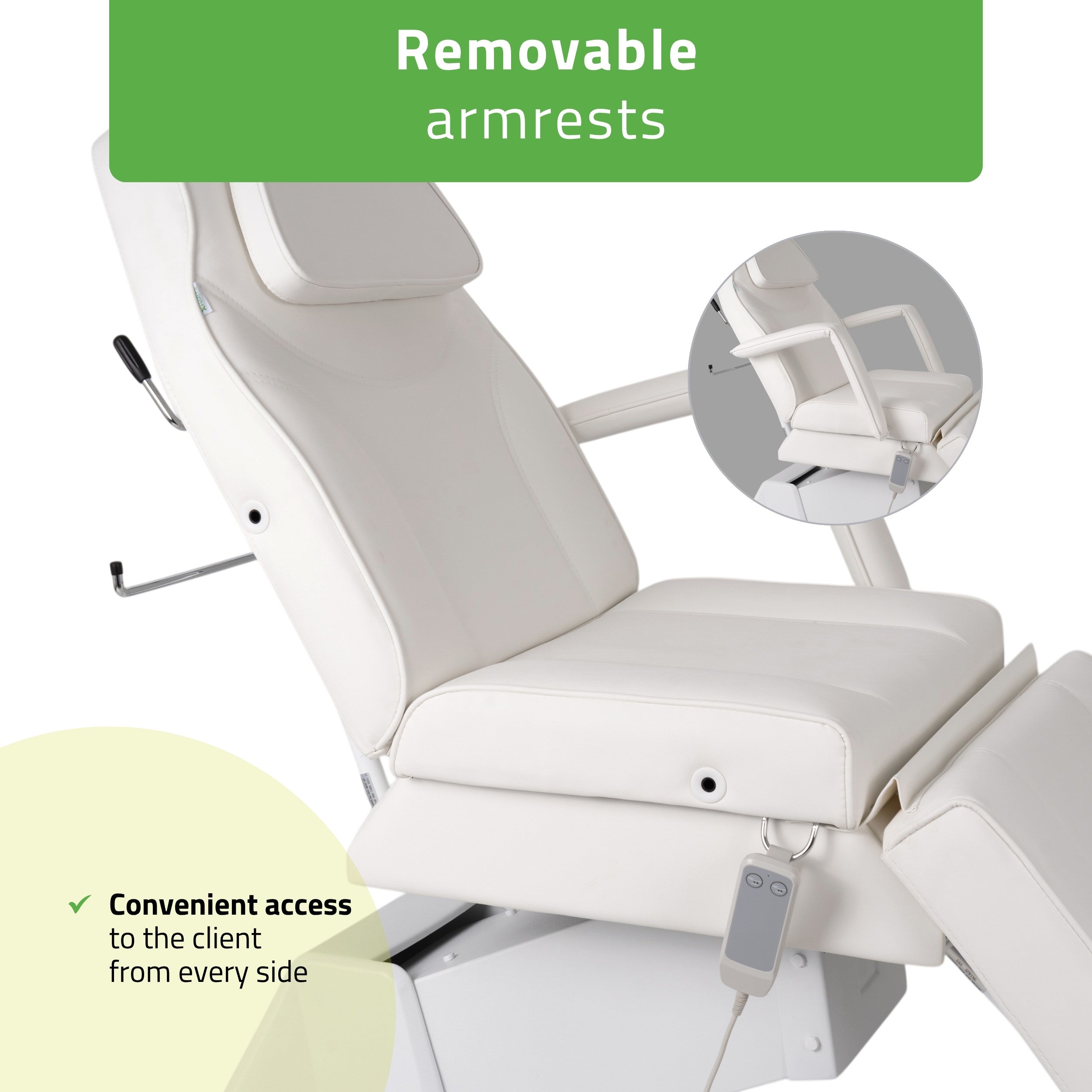 -6-Electric beauty chair Laris Touch Core k301 white-6