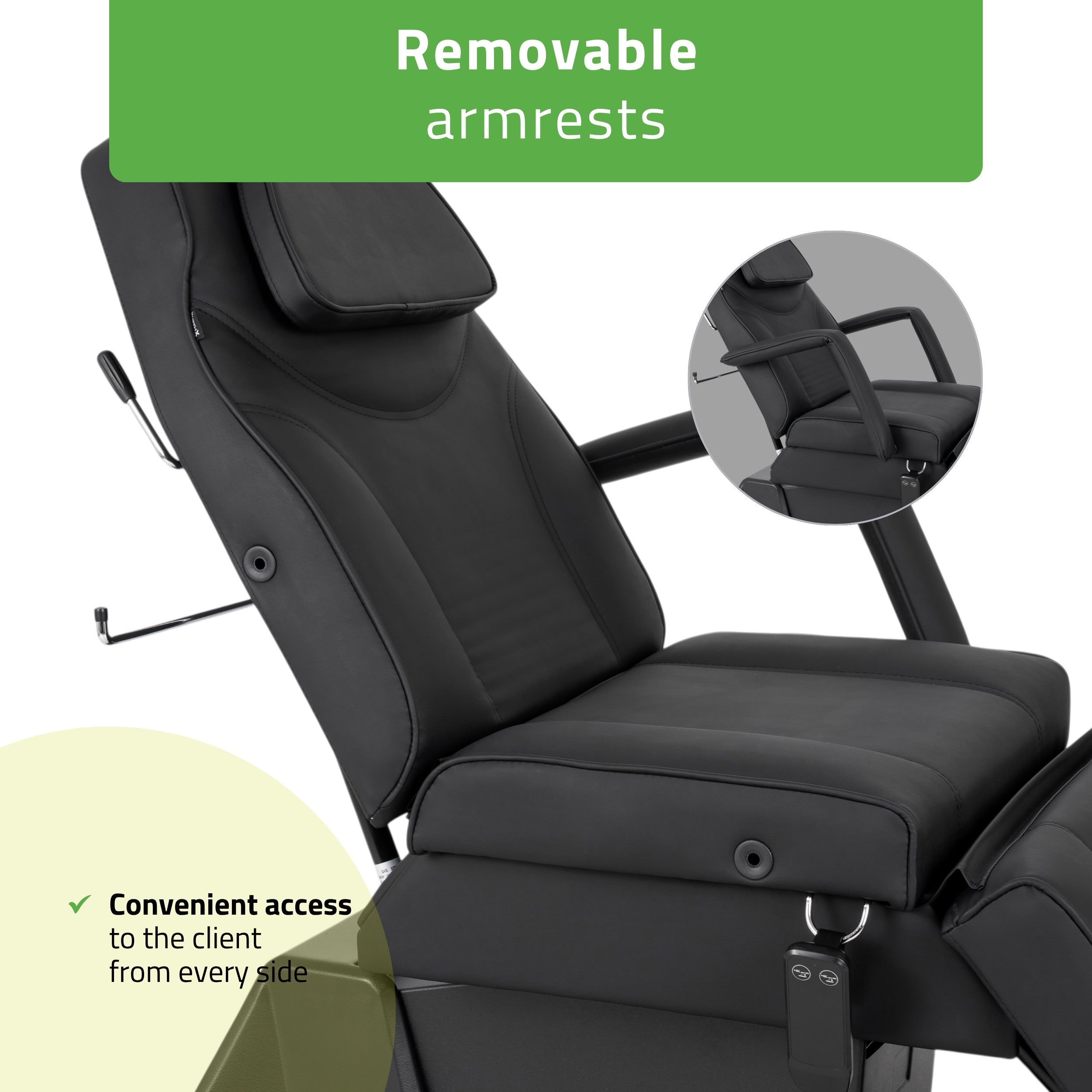 -6-Electric beauty chair Laris Touch Core k315 black-6