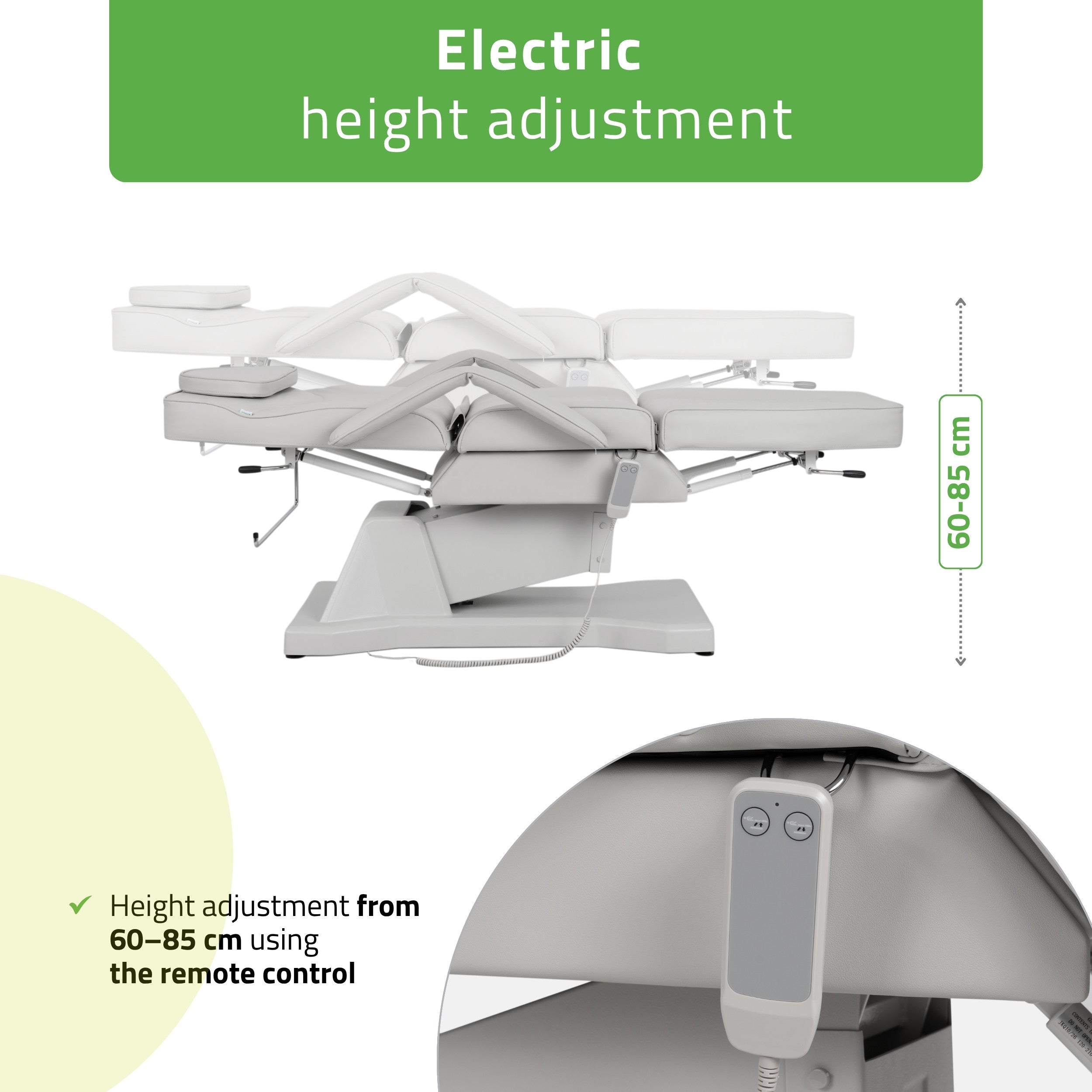 -3-Electric beauty chair Laris Touch Core k329 grey-3