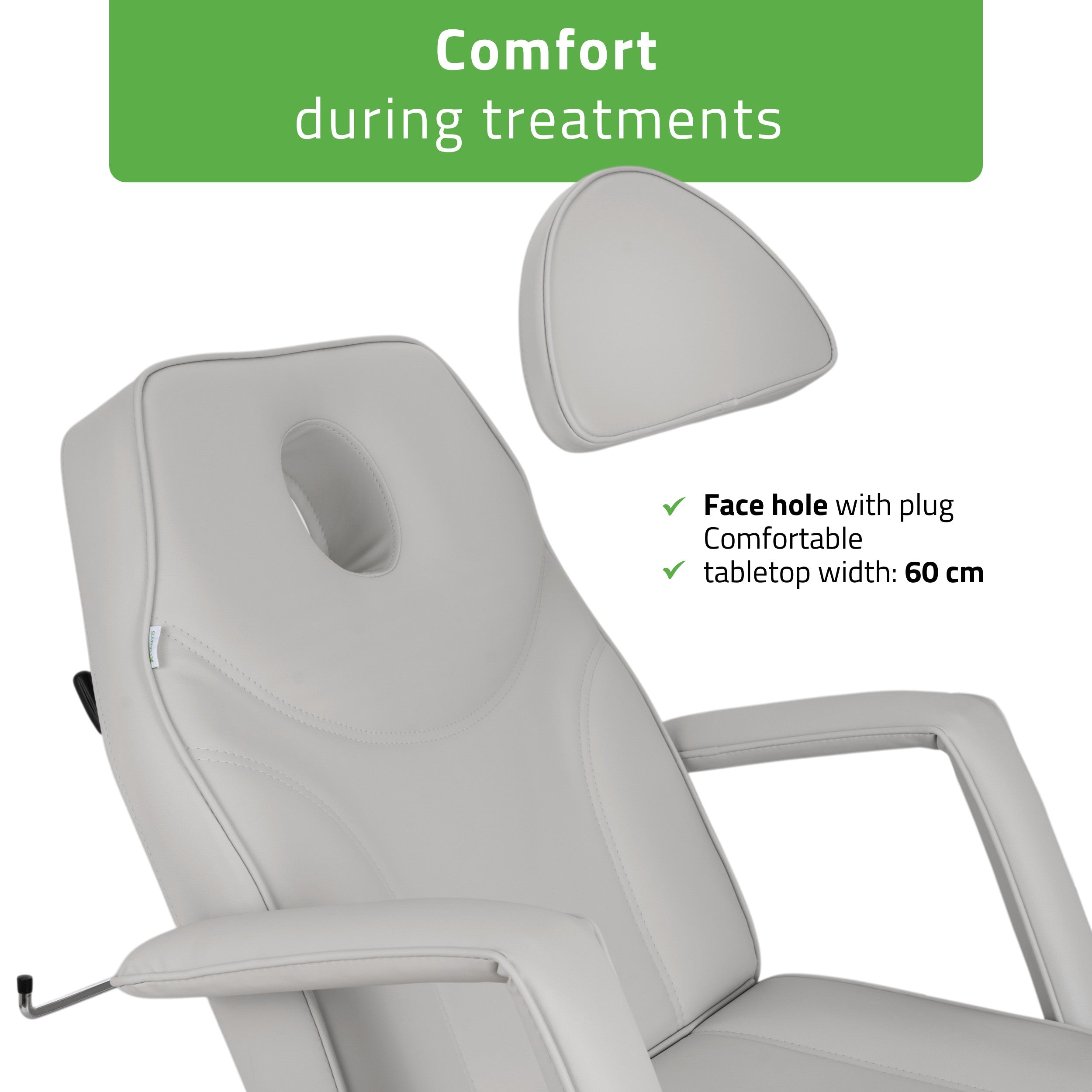 -4-Electric beauty chair Laris Touch Core k329 grey-4