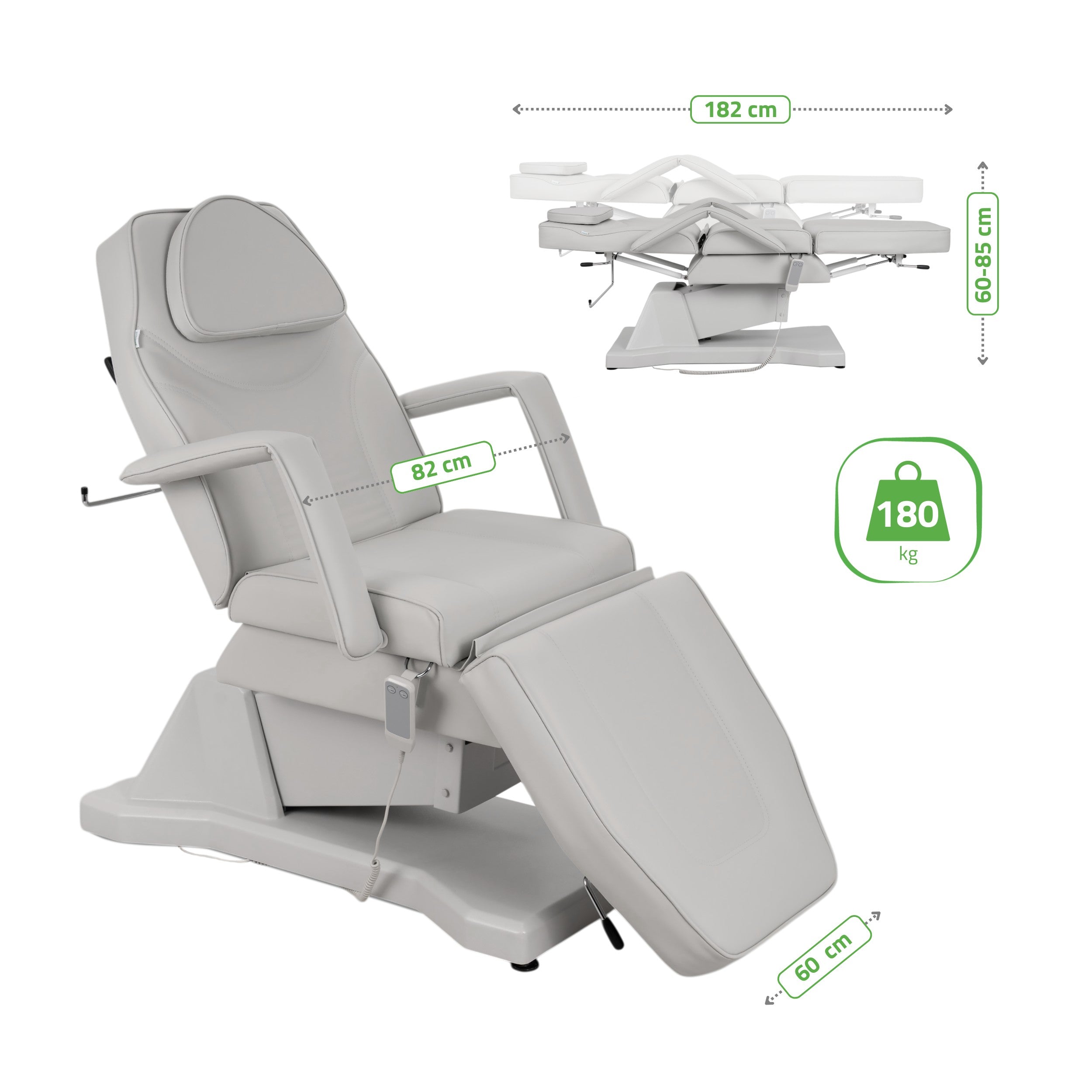 -8-Electric beauty chair Laris Touch Core k329 grey-8