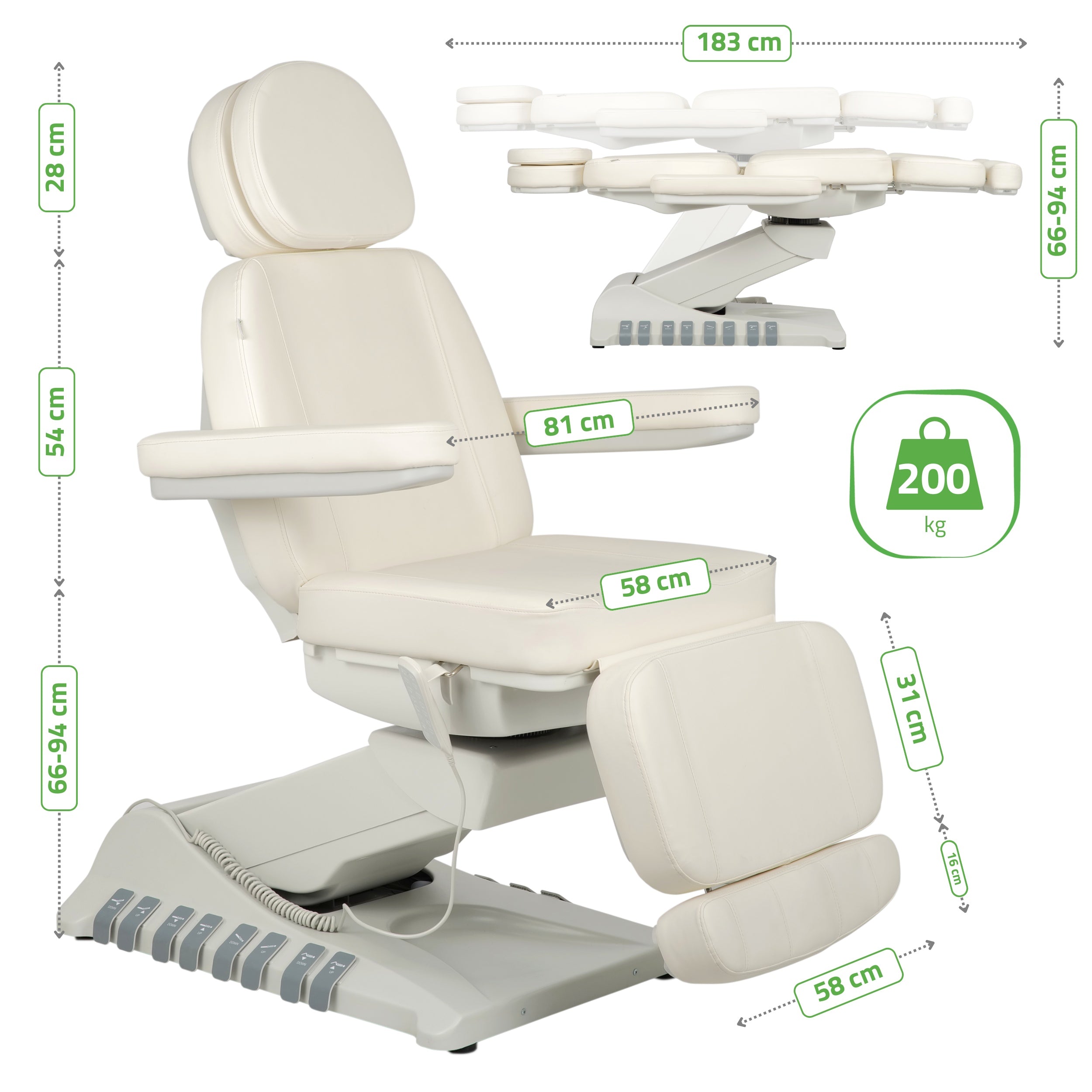 -11-Electric beauty chair Luxoria PRO 5 k701 snow white-11