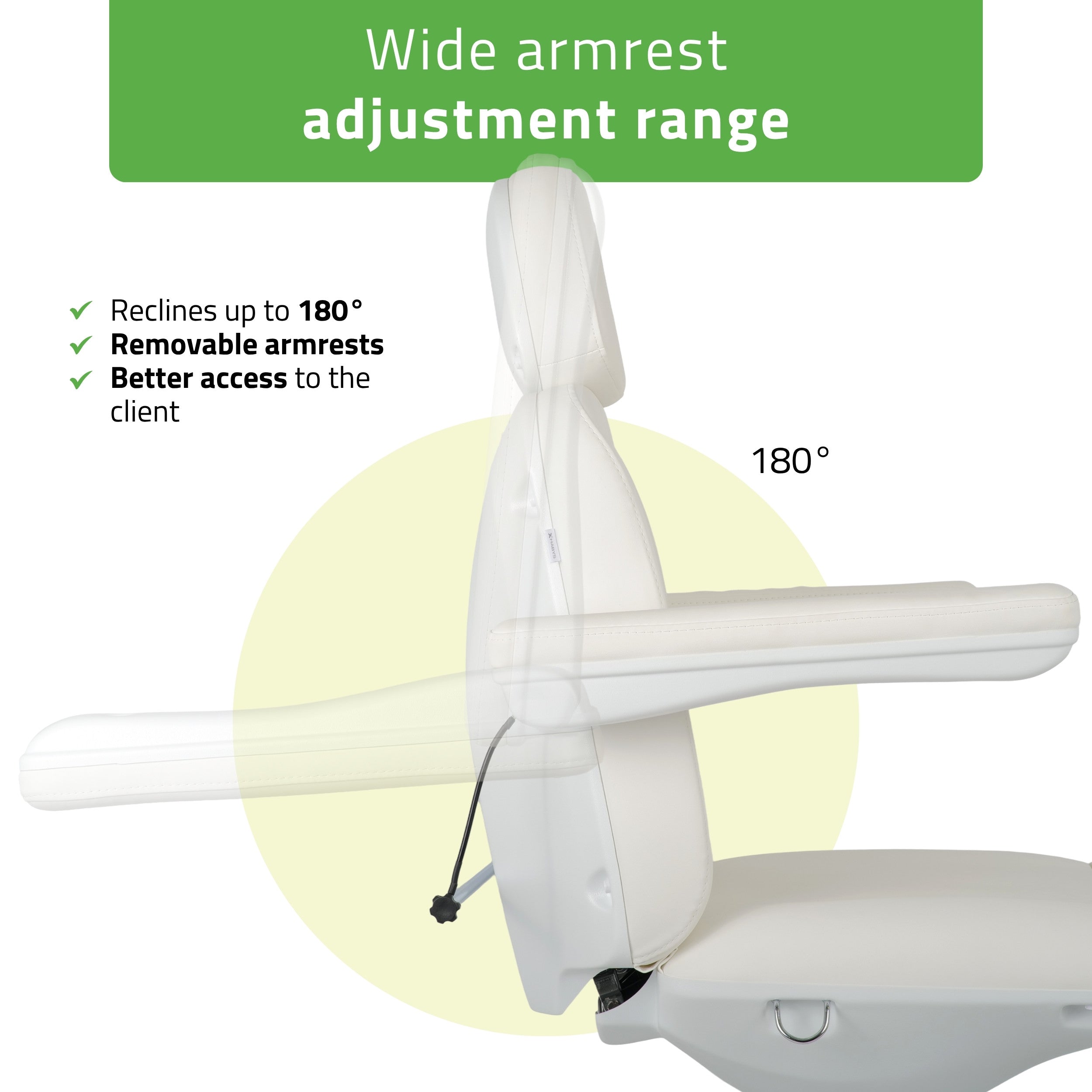 -2-Electric beauty chair Ravia PRO 3 White | Habys-2