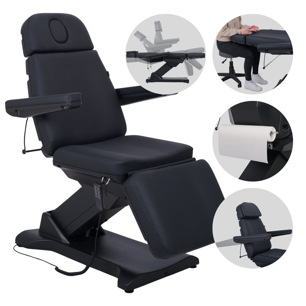 --Electric beauty chair Selia PRO 4 Touch Core k315 black-