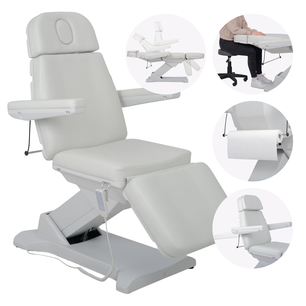 --Electric beauty chair Selia PRO 4 Touch Core k329 grey-