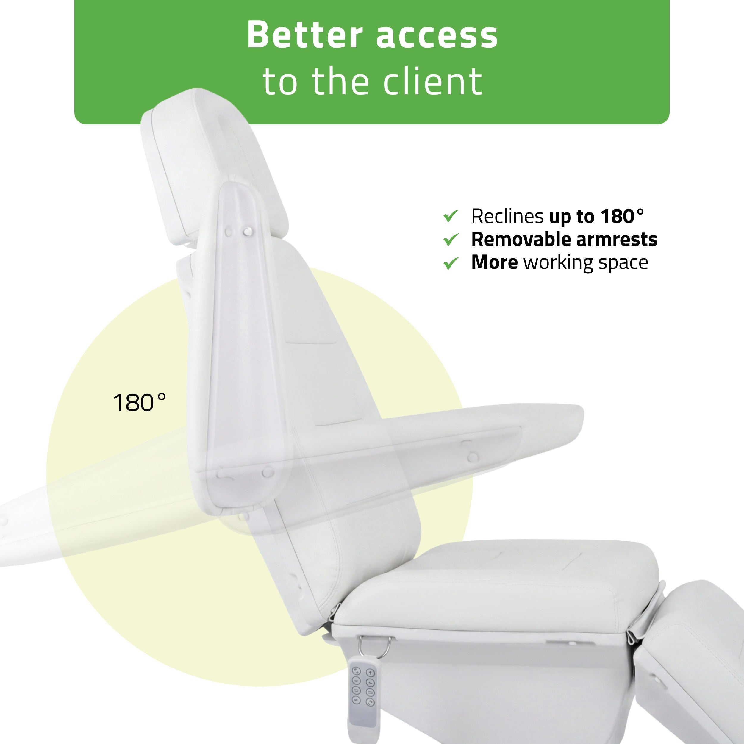-4-Electric beauty chair Velora PRO 4 Touch Core k301 white-4