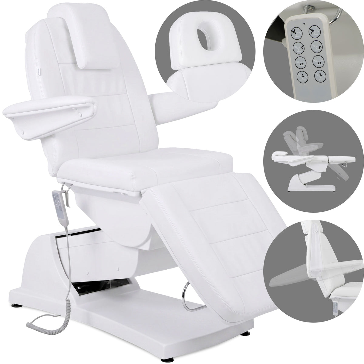 --Electric beauty chair Velora PRO 4 Touch Core k301 white-