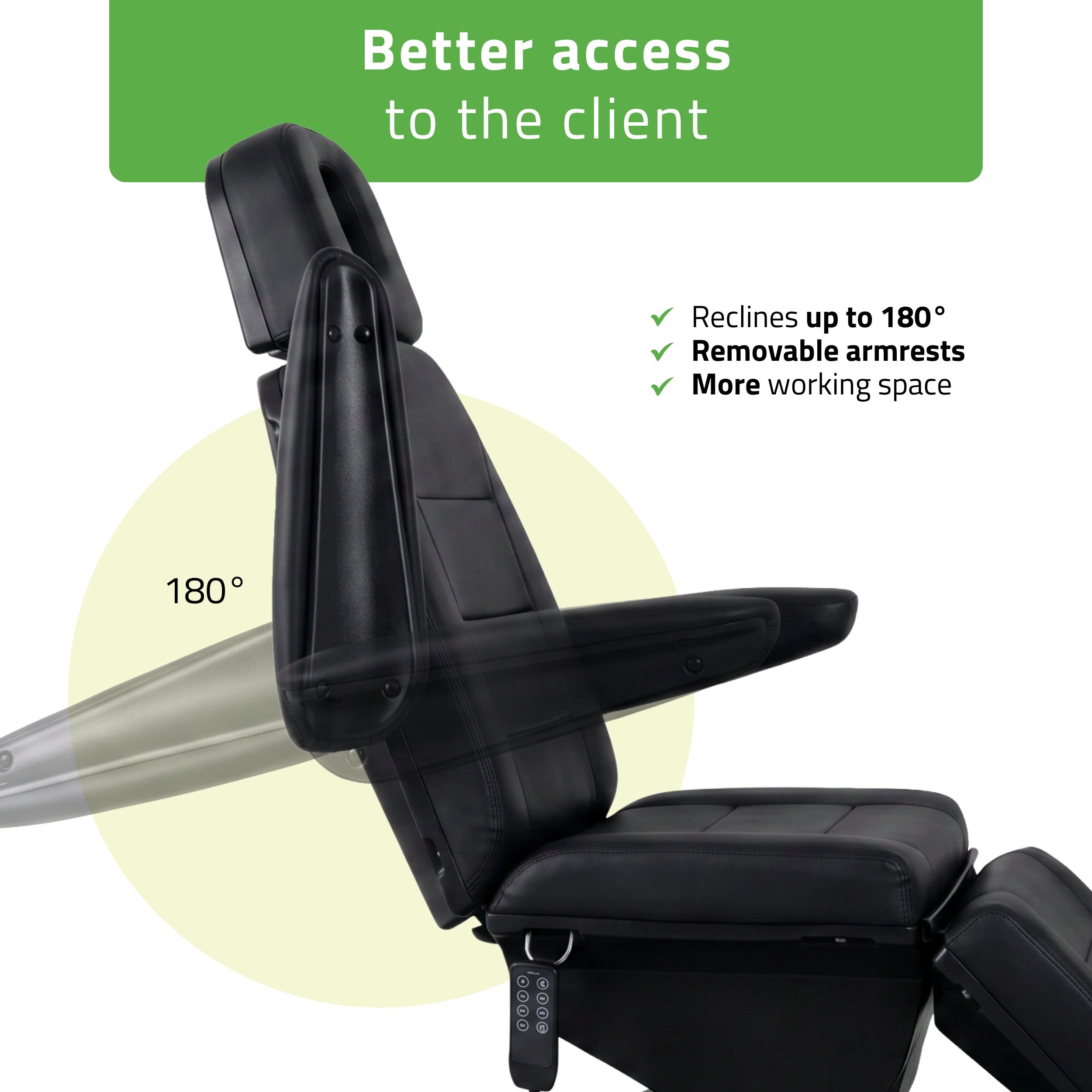 -4-Electric beauty chair Velora PRO 4 Touch Core k315 black-4