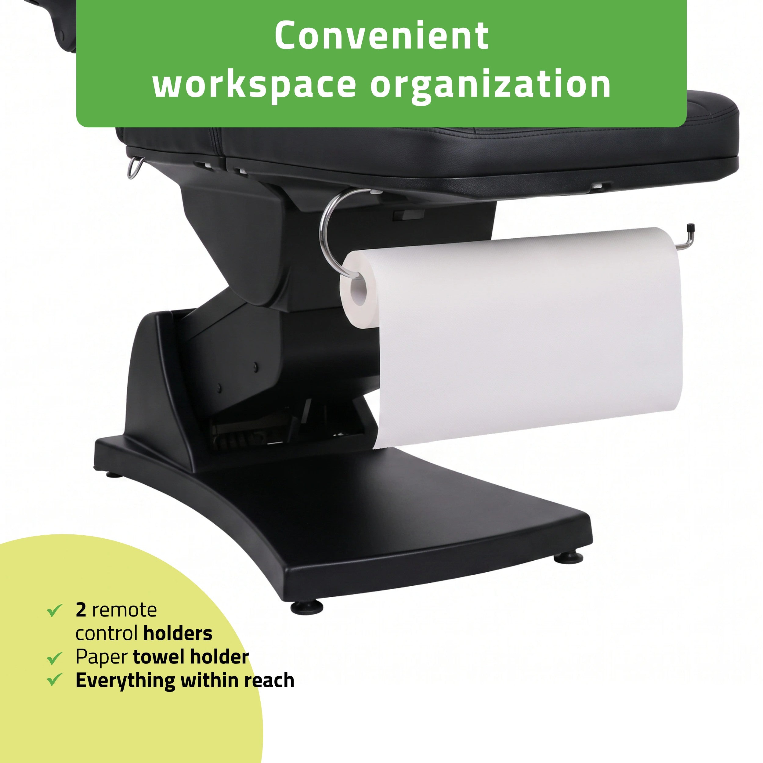 -6-Electric beauty chair Velora PRO 4 Touch Core k315 black-6
