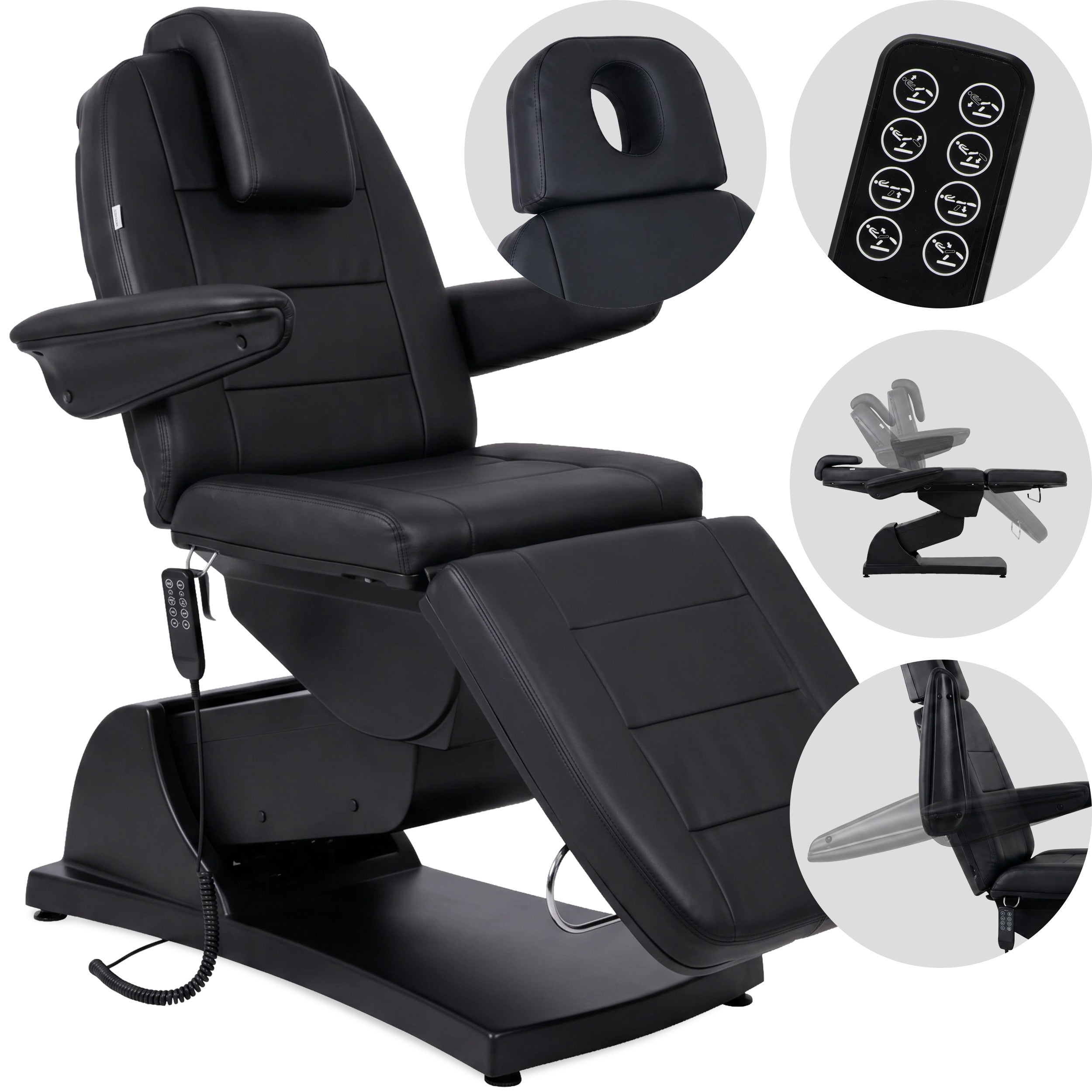 --Electric beauty chair Velora PRO 4 Touch Core k315 black-
