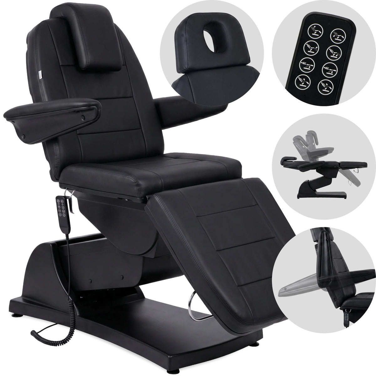 --Electric beauty chair Velora PRO 4 Touch Core k315 black-